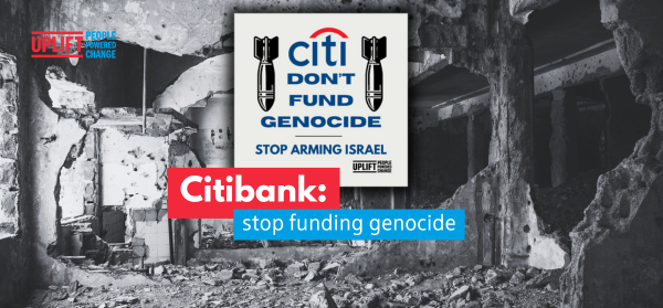 Citibank stop funding genocide